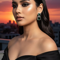 RUBY DOUBLE DROP EARRING