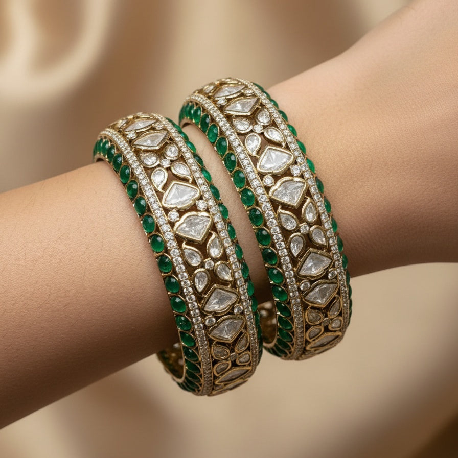 ASMAIRA EMERALD BANGLES