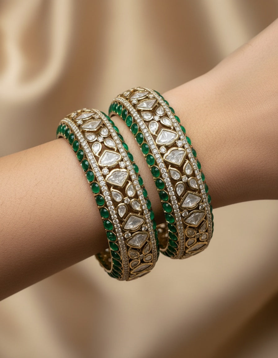 ASMAIRA EMERALD BANGLES