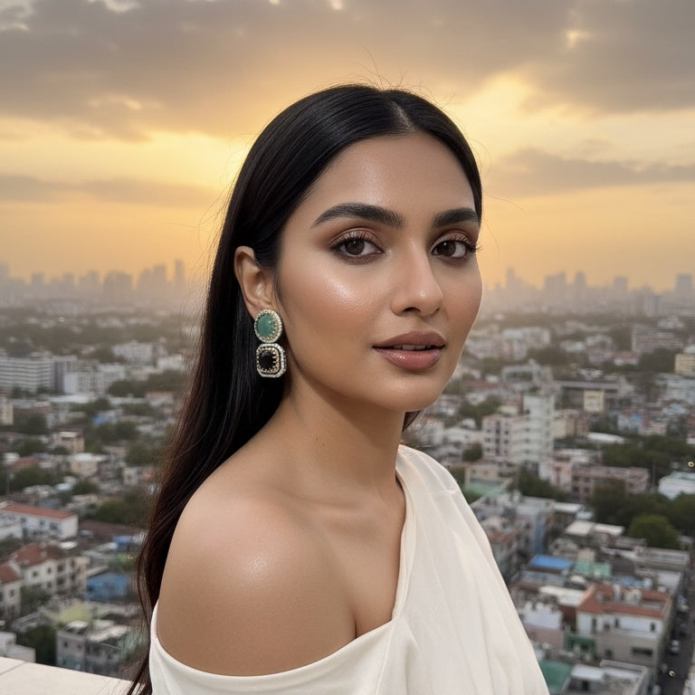 EMERALD CHAMPAGNE STUDS