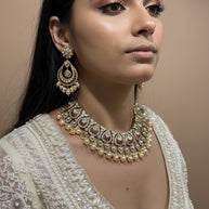 RUBY KUNDAN NECKLACE SET