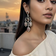 MULTI COLOUR STATEMENT DANGLERS IN PINK