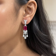RUBY CASCADING DIAMOND DROPS