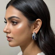 BLUE VINTAGE HOOPS