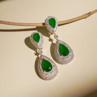 EMERALD DROPLET EARRING