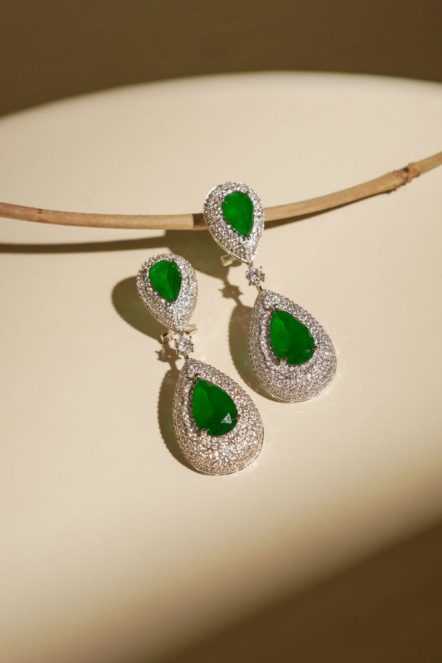 EMERALD DROPLET EARRING