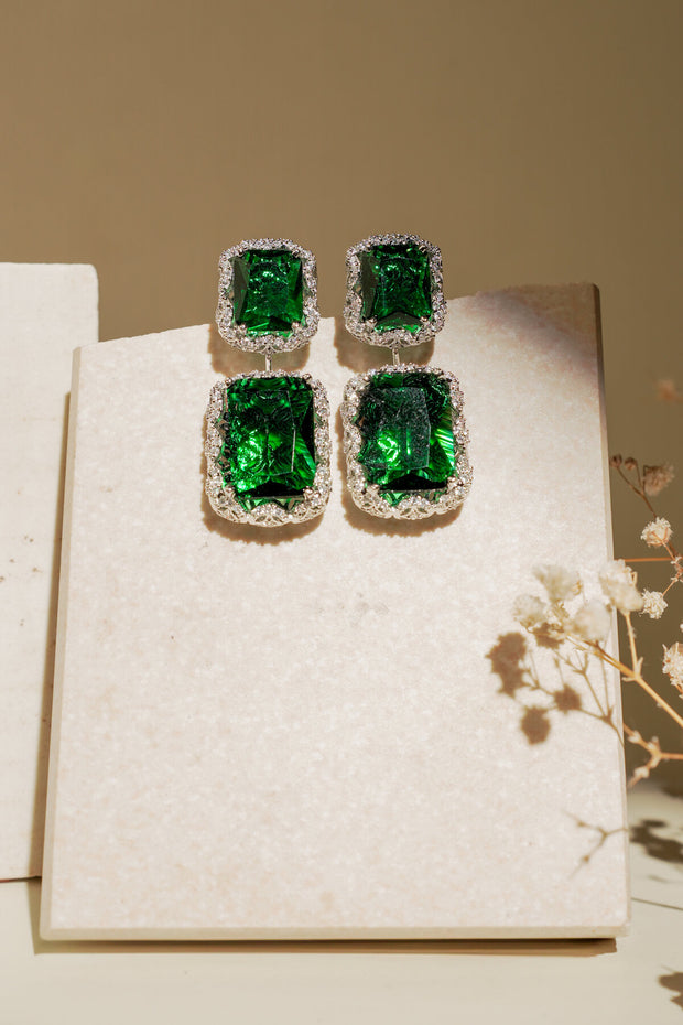 RUBY DOUBLE DROP EARRING