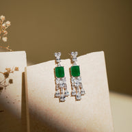 EMERALD CASCADING DIAMOND DROPS