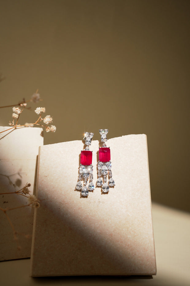 RUBY CASCADING DIAMOND DROPS