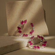 RUBY C SHAPED HOOPS