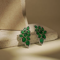 EMERALD PETAL EARRINGS
