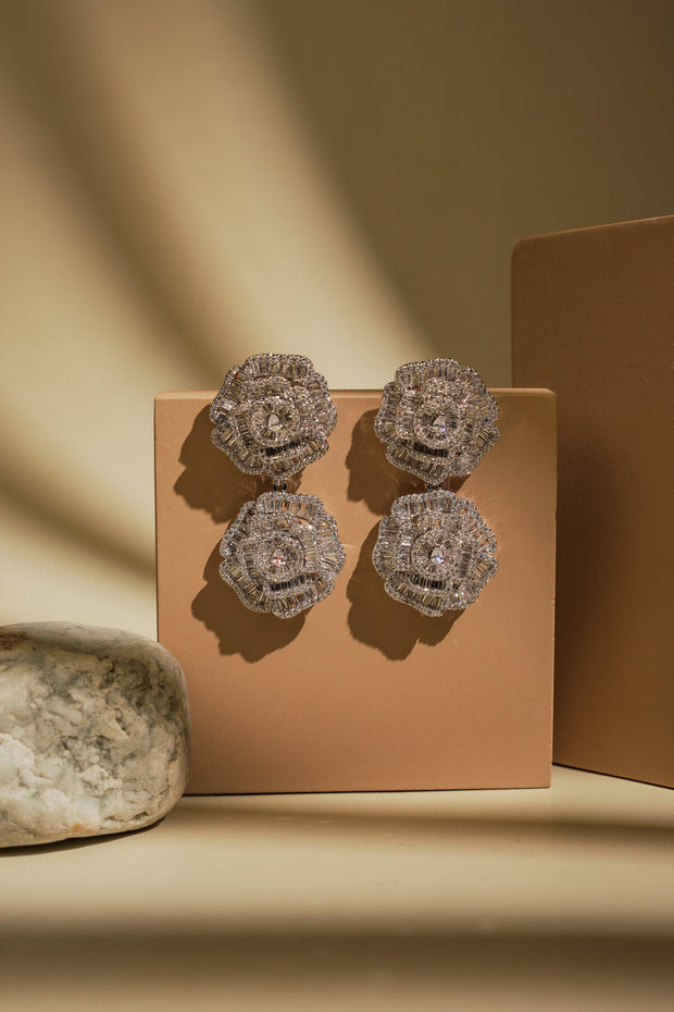 DOUBLE ROSETTE EARRINGS