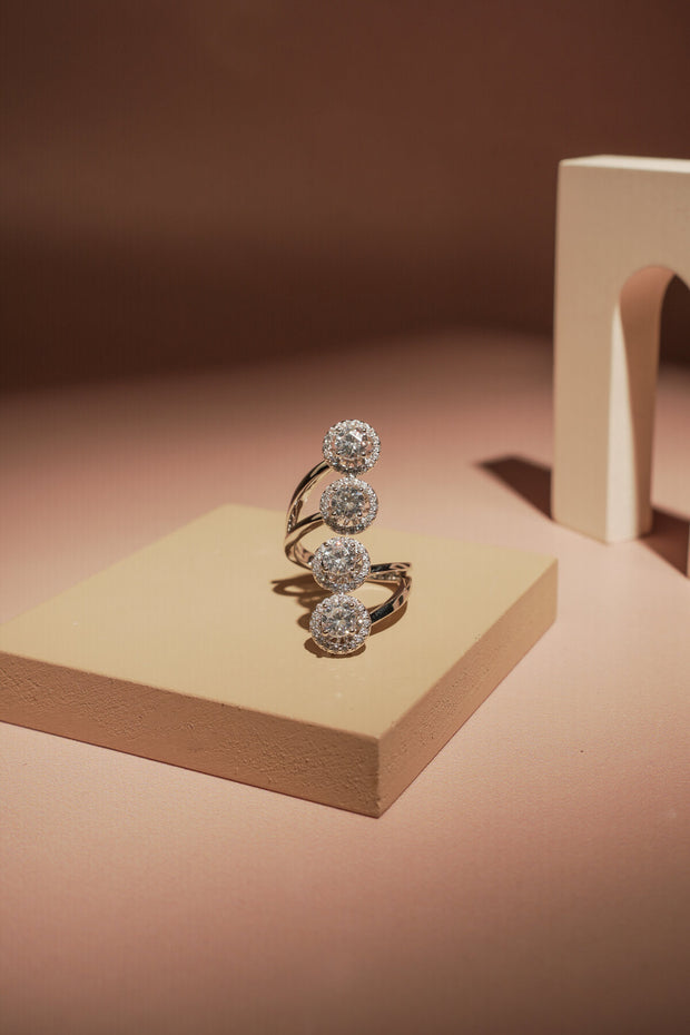 FOURFOLD HALO RING