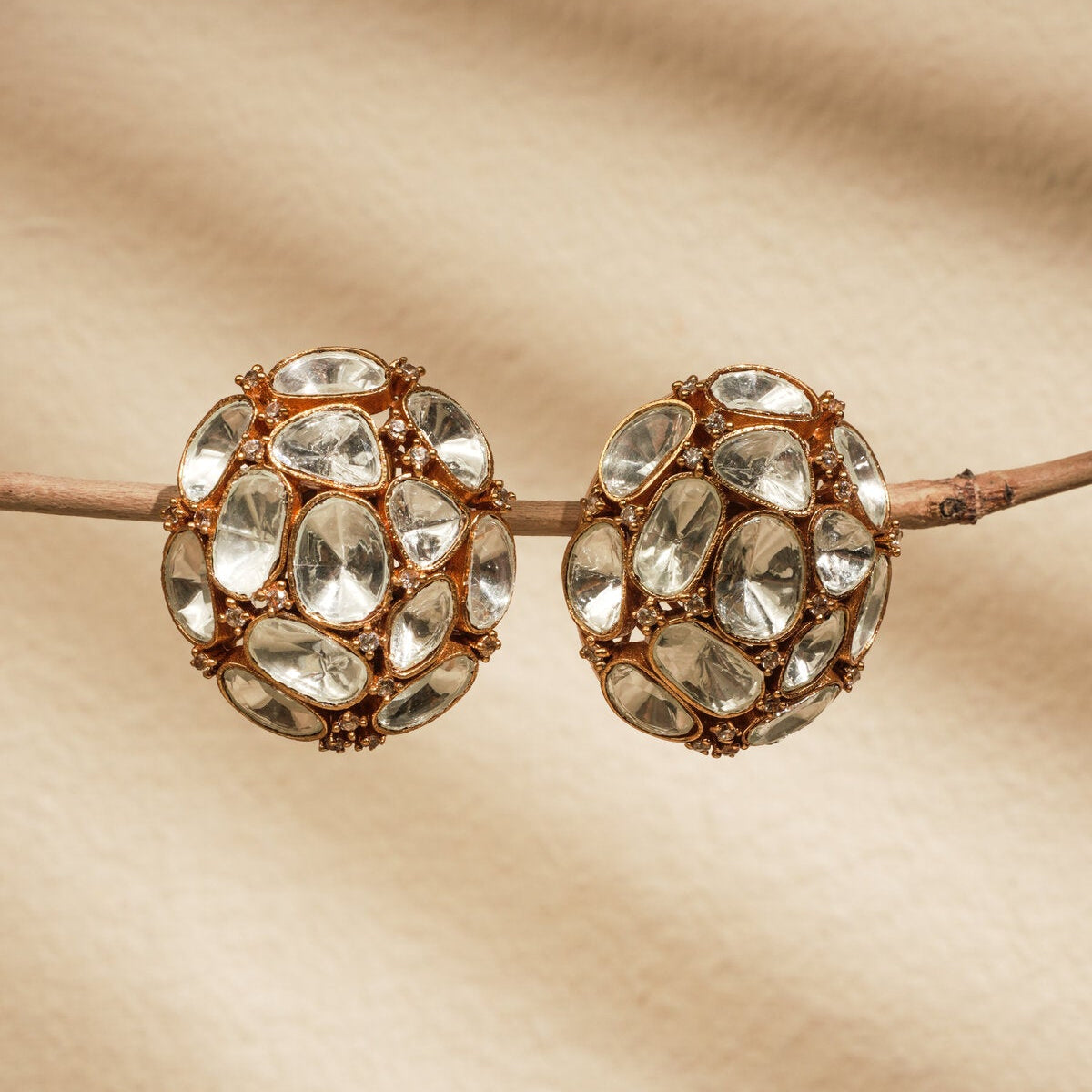 KUNDAN DIAMOND STUD