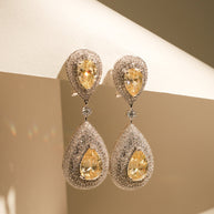 CITRINE DROPLET EARRING