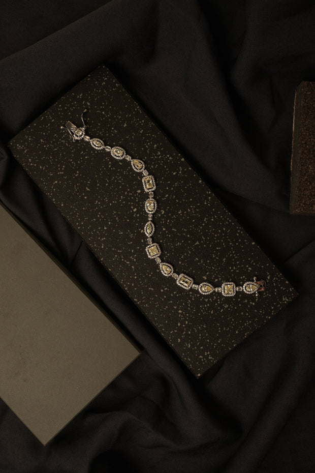 MULTI SHAPE HALO TENNIS BRACELET