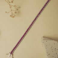 RUBY PRINCESS CUT TENNIS BRACELET