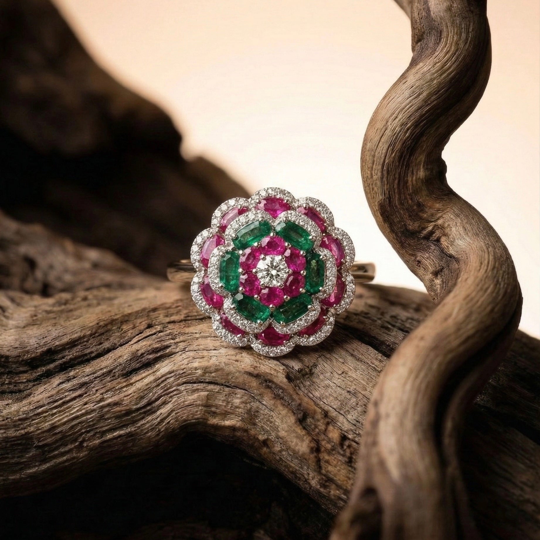 STARLIGHT FLOWER RING