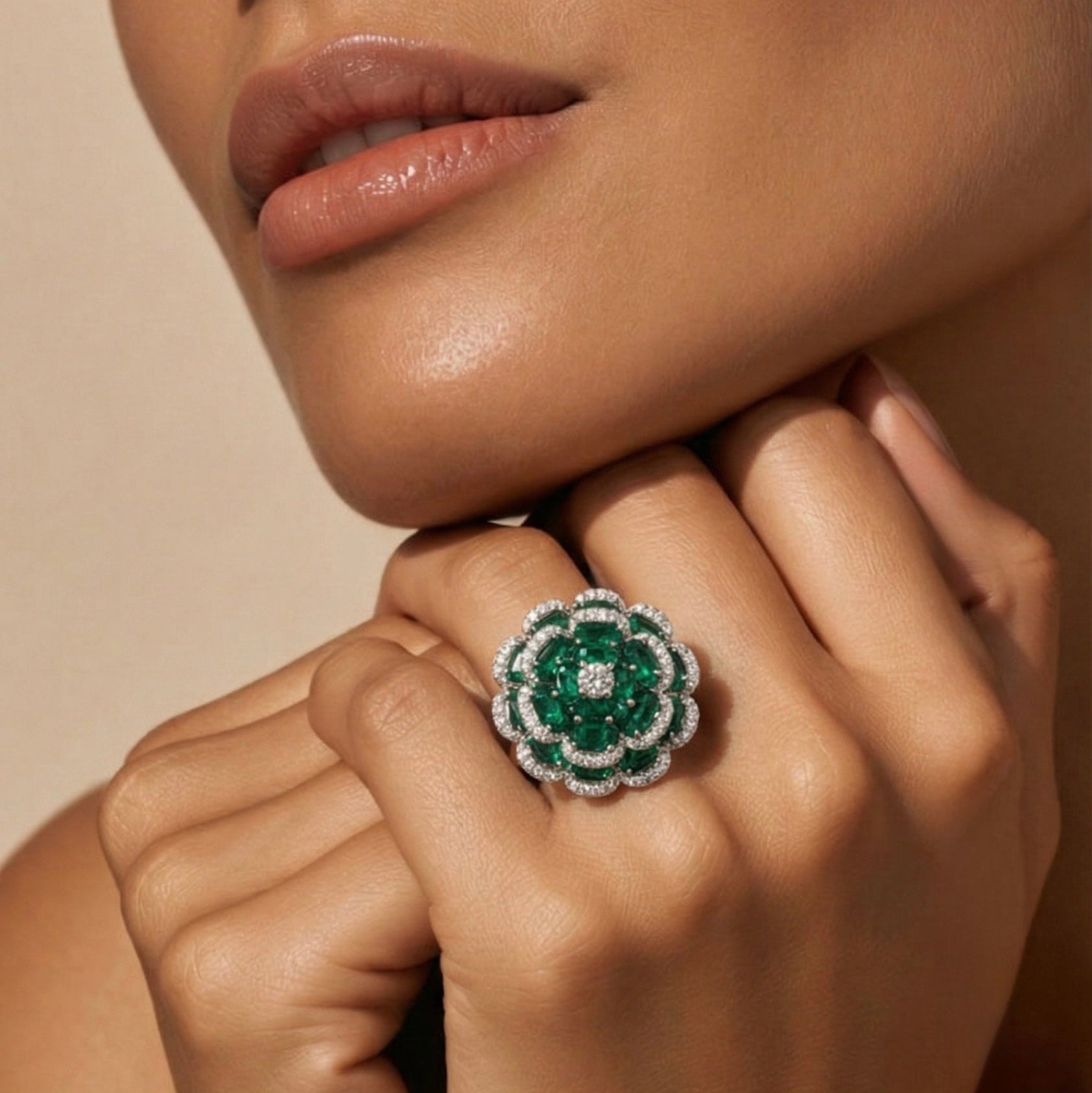 STARLIGHT FLOWER RING