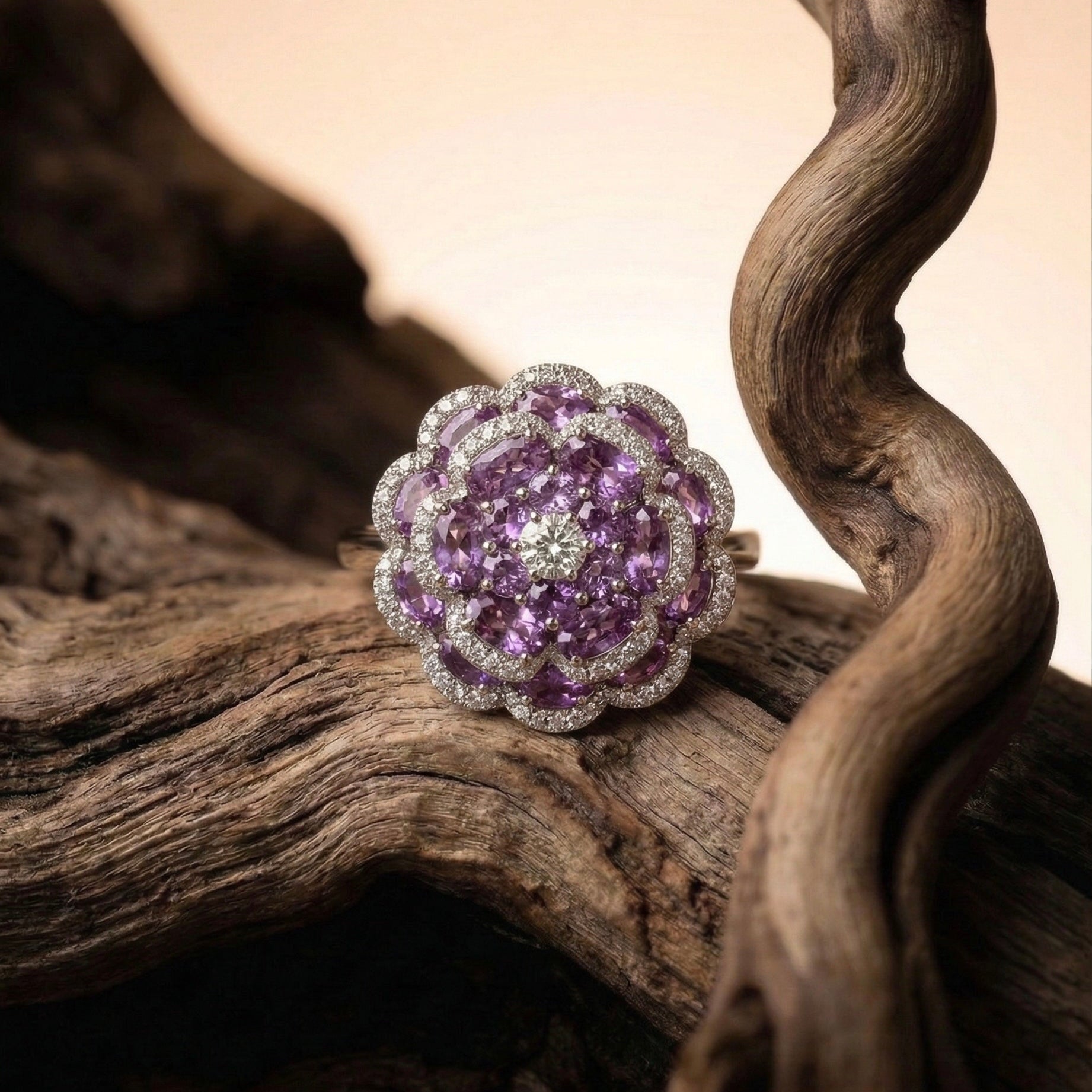 STARLIGHT FLOWER RING