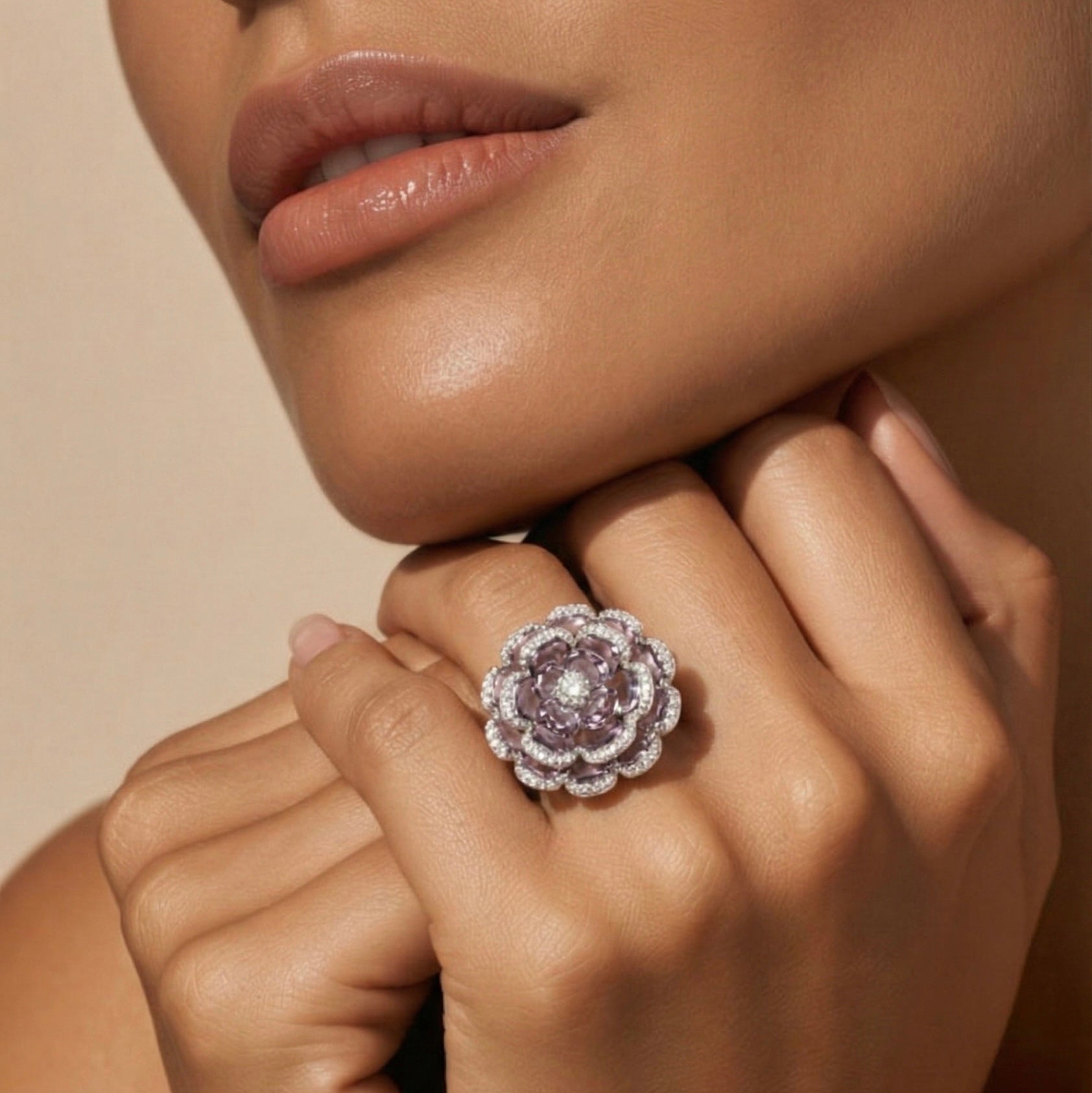 STARLIGHT FLOWER RING