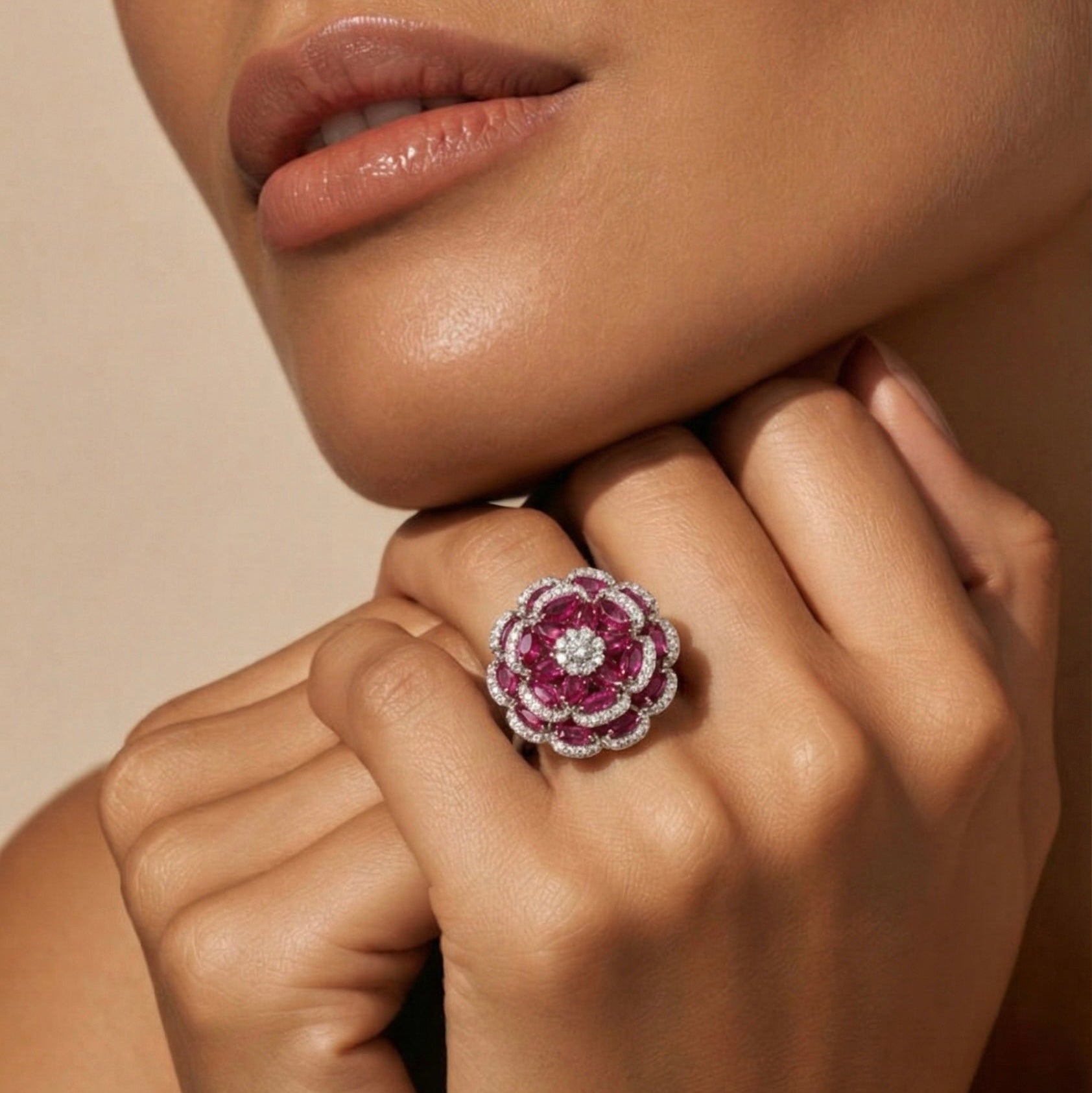 STARLIGHT FLOWER RING