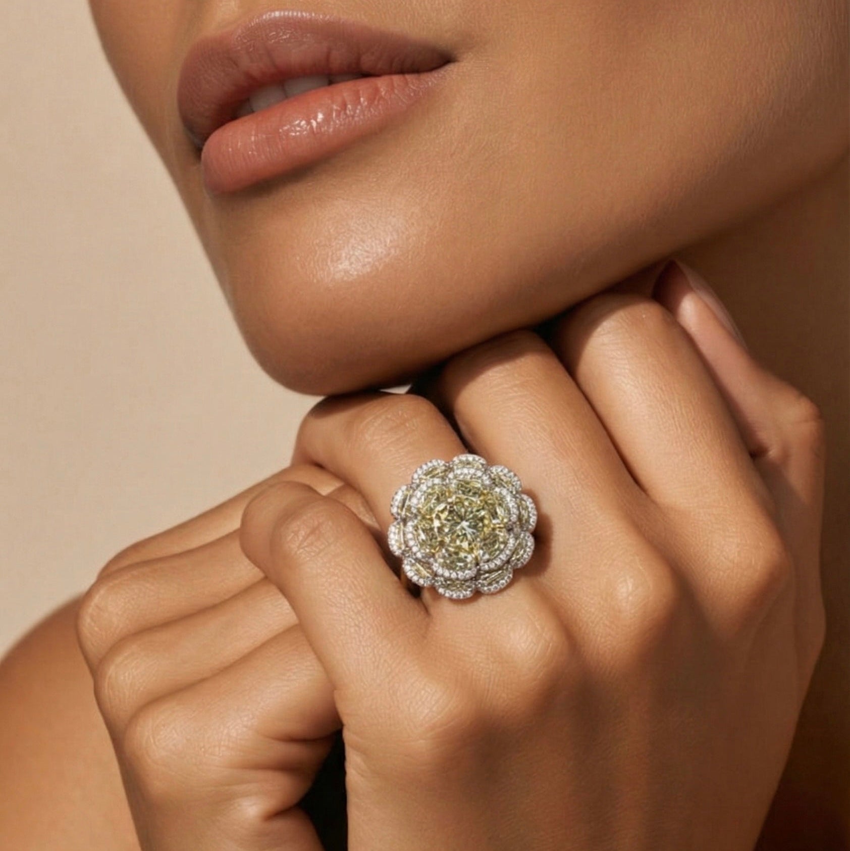 STARLIGHT FLOWER RING