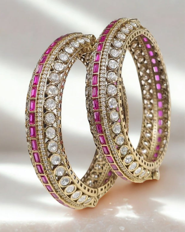 NIRA RUBY BAGUETTE BANGLES
