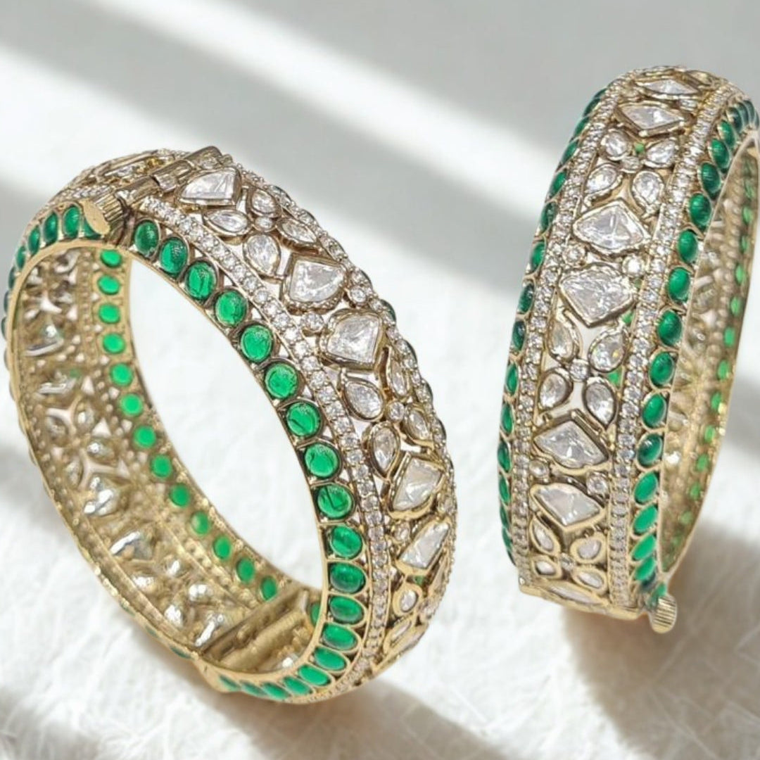 ASMAIRA EMERALD BANGLES