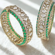 ASMAIRA EMERALD BANGLES