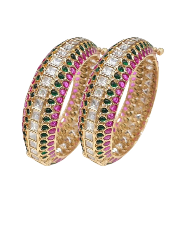 LEERA MULTI KUNDAN BANGLES