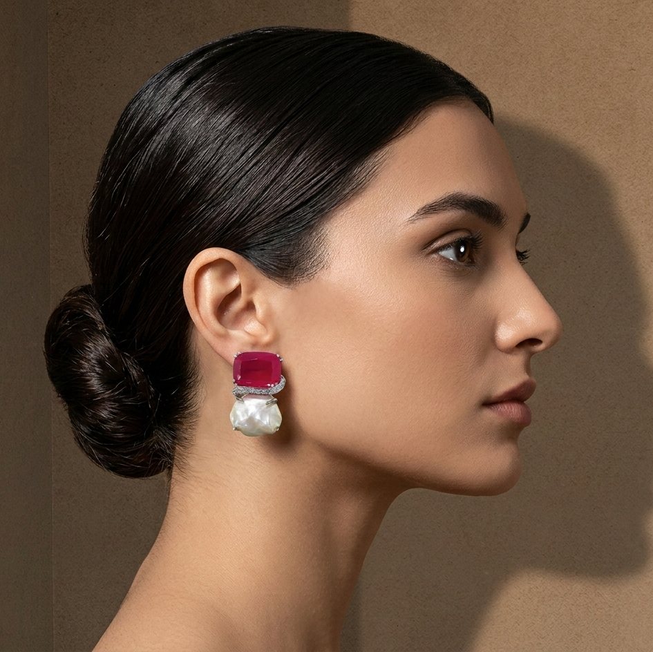 PEARL BAROQUE EARRING