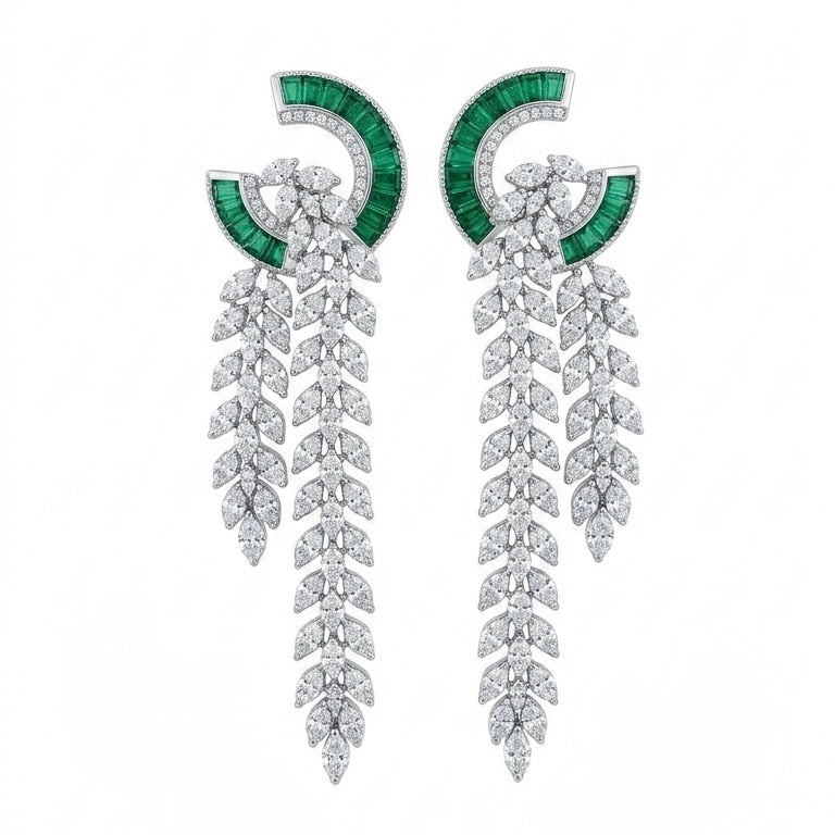 DIAMOND CASCADING WATERFALL EARRING