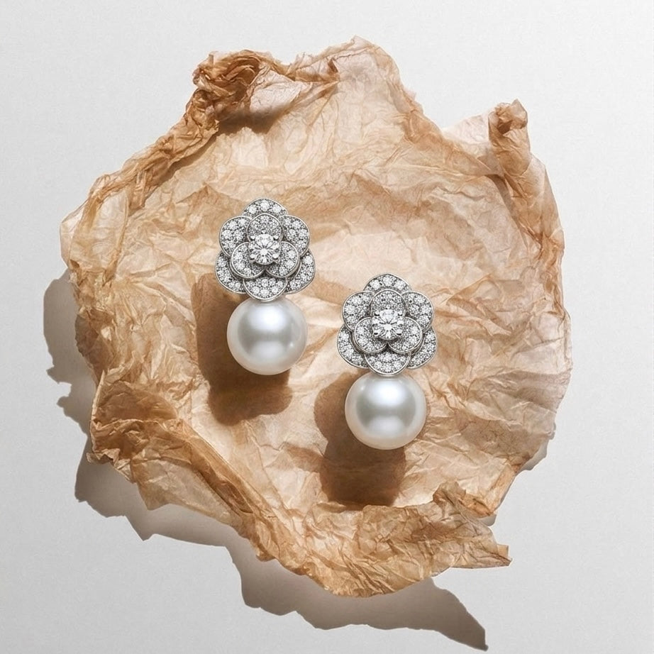ROSE PEARL EARRING