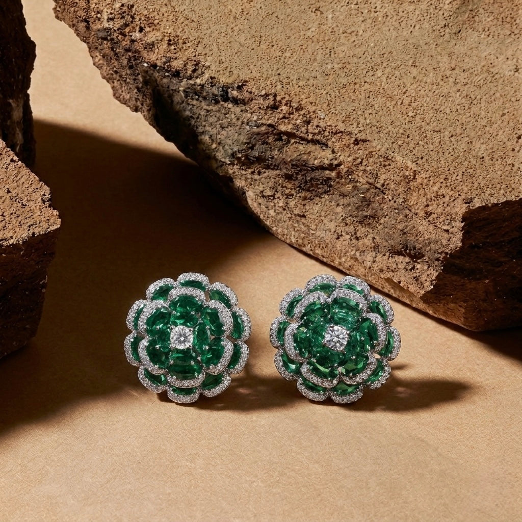 STARLIGHT FLOWER STUD EARRING