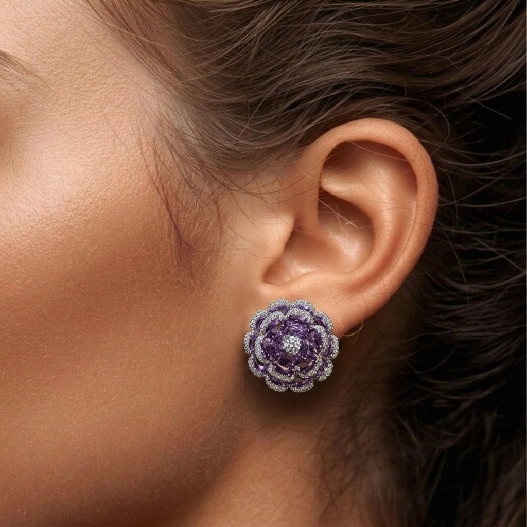 STARLIGHT FLOWER STUD EARRING