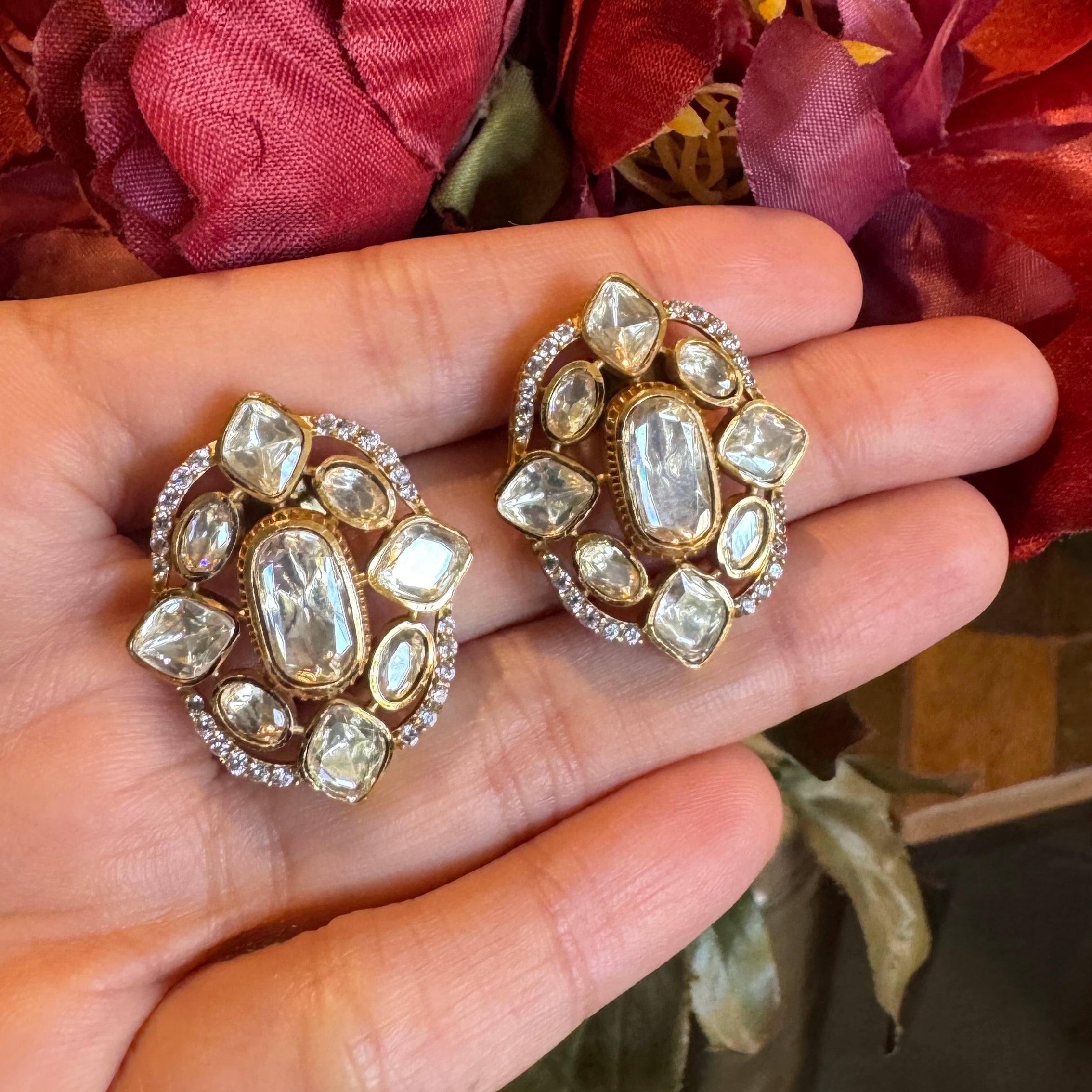 ZIYA KUNDAN STUDS EARRING