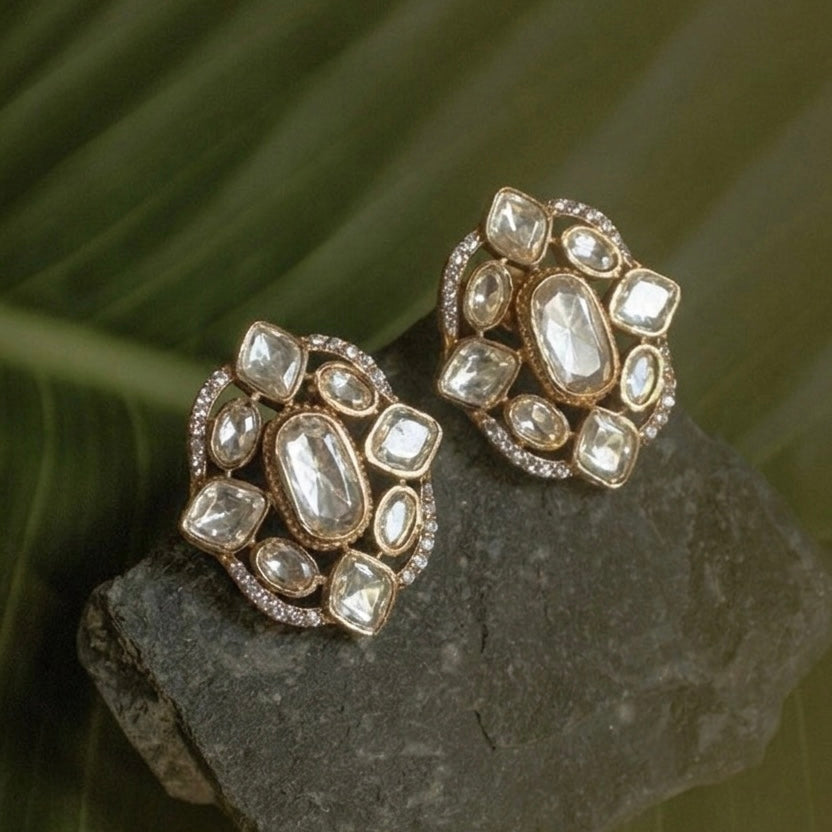 ZIYA KUNDAN STUDS EARRING