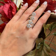 FOURFOLD HALO RING