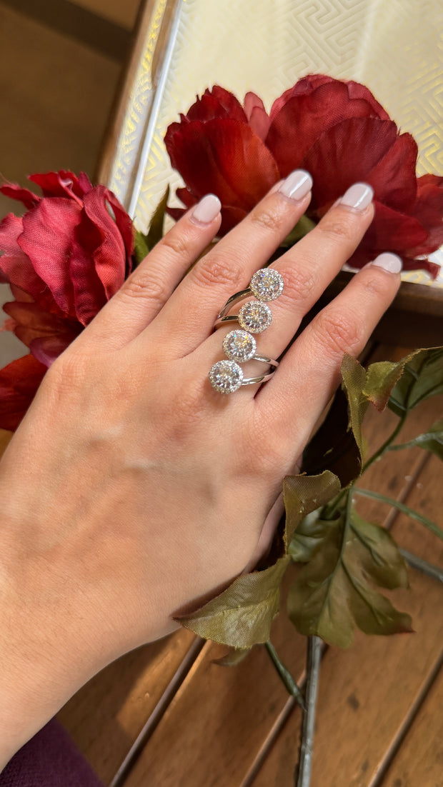FOURFOLD HALO RING
