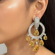 CITRINE CHANDELIER EARRING