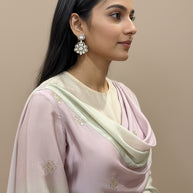 FLOWER KUNDAN JHUMKIS