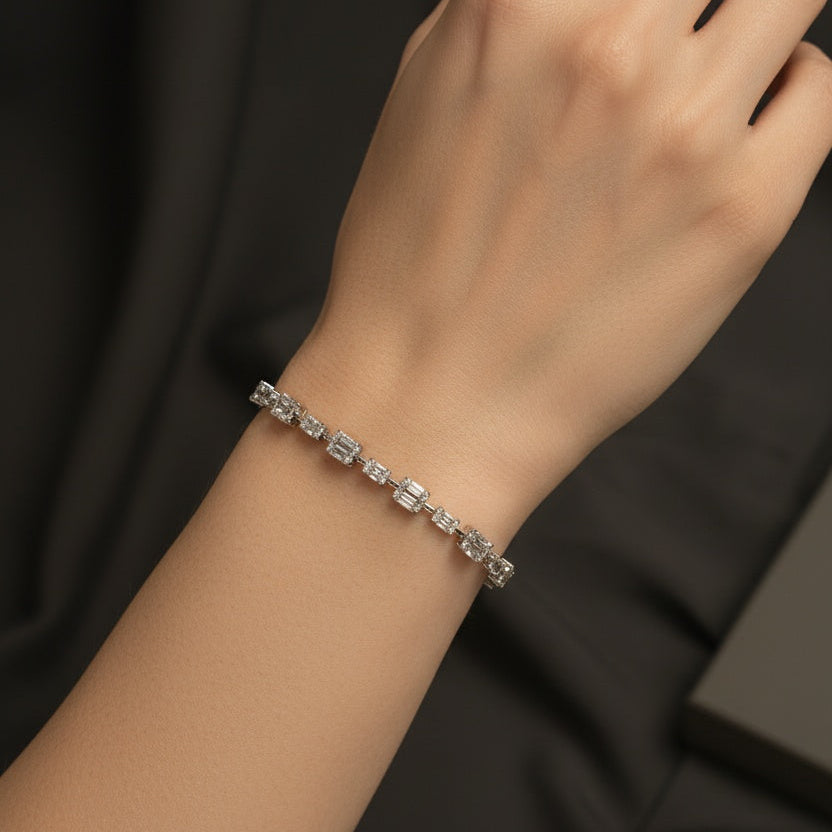 EMERALD SETTING TENNIS BRACELET