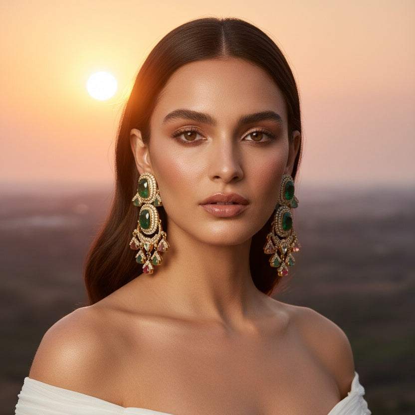 ADIRA KUNDAN CHANDELIERS