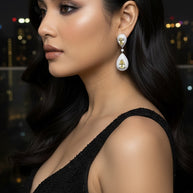 CITRINE DROPLET EARRING