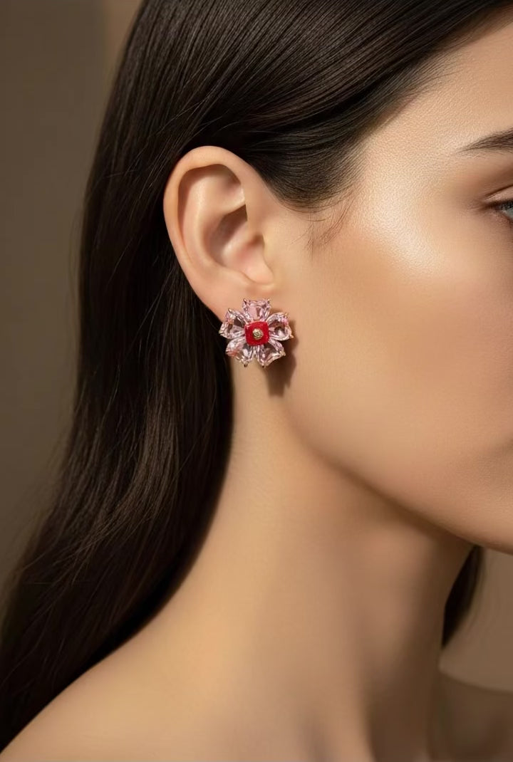 ROMA FLOWER STUDS