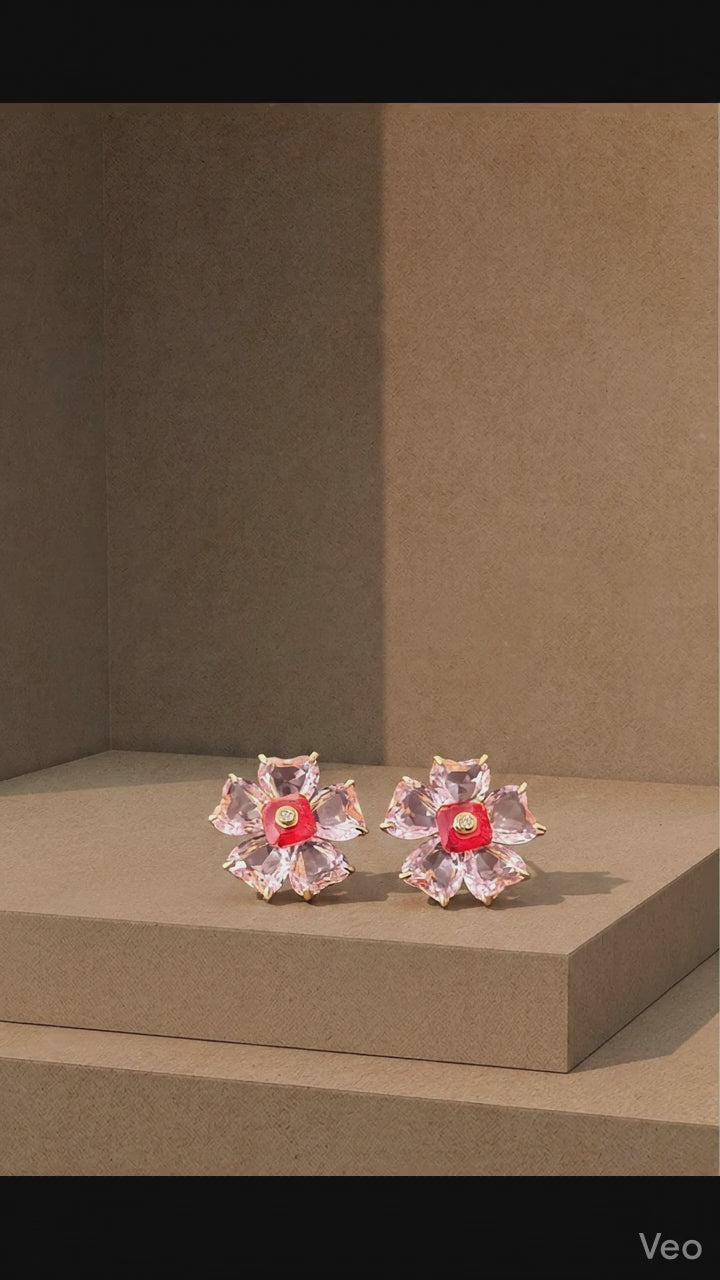 ROMA FLOWER STUDS